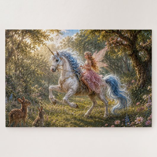 Feen-Zauber-Einhornritt Puzzle (Horizontal)