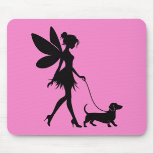 Feenbegleitender Dachshund  Mousepad