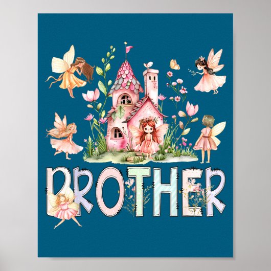 Feenbruder magisches Märchen Geburtstagsmädchen Poster (Vorne)