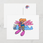 Feenclown Postkarte (Vorne/Hinten)