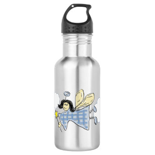 Feenengel (blau) edelstahlflasche