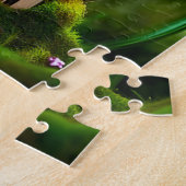 Feenenhaus in einer Glaswand im Mossy-Wald Puzzle (Seite)