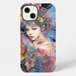 Feenfrau in Blumen Fantasy-Kunst iPhone 13 Hülle