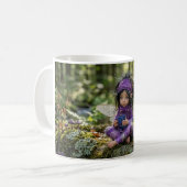 Feenfrau in Lila Kaffeetasse (Vorderseite Links)