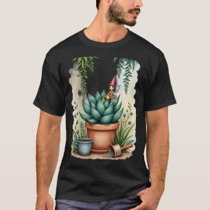 Feengärtner Sukkulenten-Pflanzen-Eltern Botanisch T-Shirt