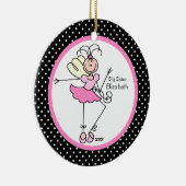 Feenhafte Ballerina-große Keramik Ornament (Rechts)