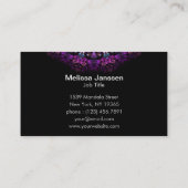 Feenhafte Blume - Mandala Visitenkarte (Rückseite)