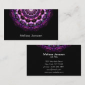 Feenhafte Blume - Mandala Visitenkarte (Vorne/Hinten)