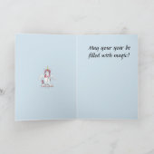 Feenhafte Einhorn-Geburtstags-Karte Karte (Innenseite)