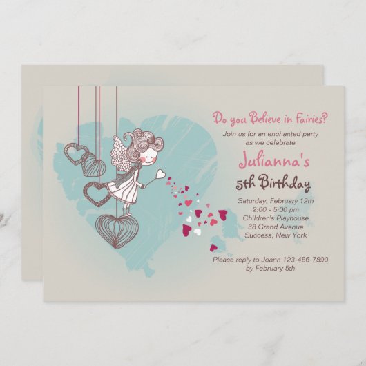 Feenhafte Einladung (Vorne/Hinten)