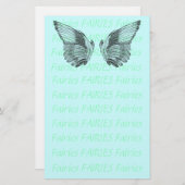 Feenhafte Flügel Briefpapier (Vorne/Hinten)