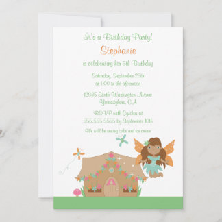 Feenhafte Geburtstags-Party Einladung des