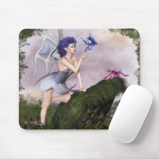 Feenhafte Gespräche: Drachen Mousepad (Mit Mouse)