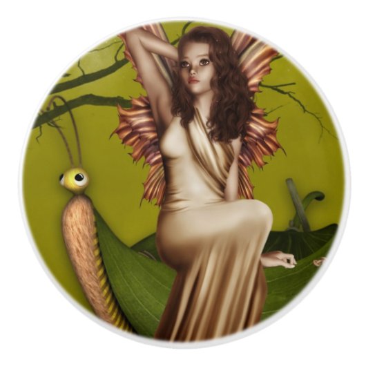 Feenhafte Gondel Keramikknauf (Vorderseite)