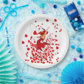 Feenhafte Königin des Herz-PapierTellers Pappteller (Party)