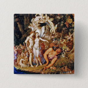 Feenhafte Malerei "Oberon und Titania " Button