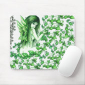 Feenhafte Mausunterlage des grünen Efeus! Mousepad (Mit Mouse)