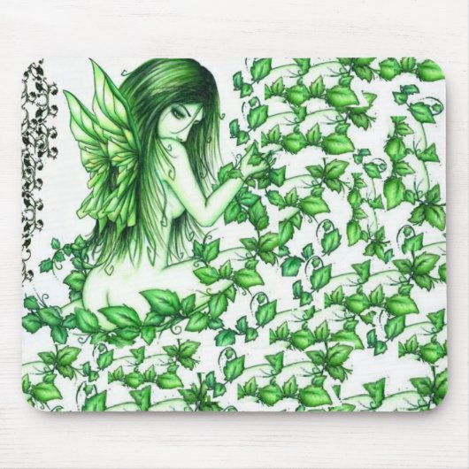 Feenhafte Mausunterlage des grünen Efeus! Mousepad (Vorne)