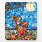 Feenhafte Mausunterlage Halloweens Mousepad (Vorne)