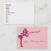 Feenhafte Mitteilungs-Visitenkarte Visitenkarte (Vorne/Hinten)