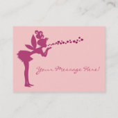 Feenhafte Mitteilungs-Visitenkarte Visitenkarte (Rückseite)