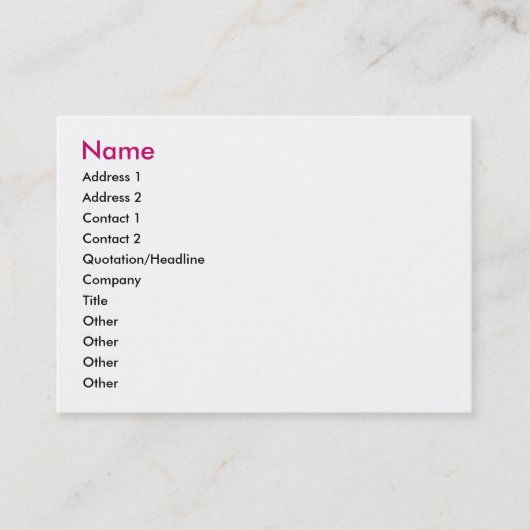 Feenhafte Mitteilungs-Visitenkarte Visitenkarte (Vorderseite)