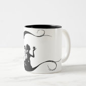 Feenhafte Mond-Kaffee-Tasse Zweifarbige Tasse (VorderseiteRechts)