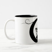 Feenhafte Mond-Kaffee-Tasse Zweifarbige Tasse (Links)