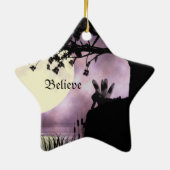 Feenhafte Moonlit Teich-Verzierung Keramikornament (Hinten)