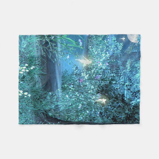 Feenhafte NachtFleece Decke (Vorderseite (Horizontal))