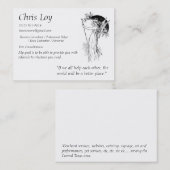 Feenhafte Patin Chris Loy Visitenkarte (Vorne/Hinten)