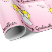 Feenhafte Patin Geschenkpapier (Rolleneckpunkt)