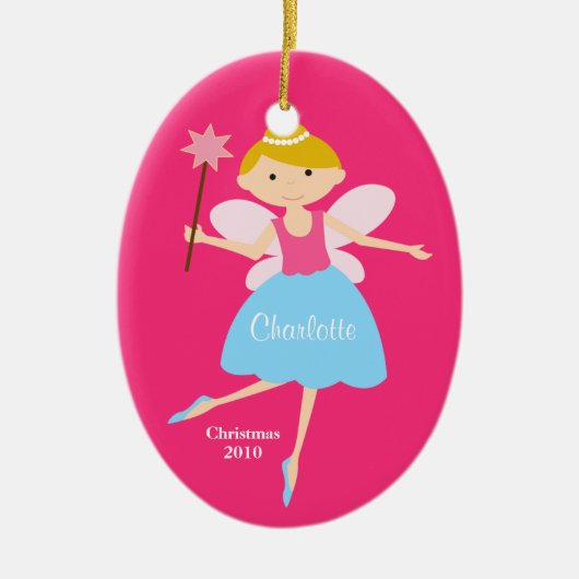 Feenhafte Prinzessin Christmas Ornament (Vorne)