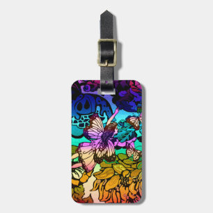 Feenhafte Prinzessin Flying mit Schmetterlingen Gepäckanhänger