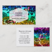 Feenhafte Prinzessin Flying mit Schmetterlingen Visitenkarte (Vorne/Hinten)