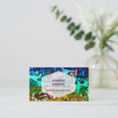 Feenhafte Prinzessin Flying mit Schmetterlingen Visitenkarte (Stehend Vorderseite)