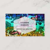 Feenhafte Prinzessin Flying mit Schmetterlingen Visitenkarte (Vorderseite)