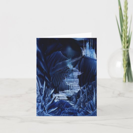 Feenhafte Schlossencaustic-Kunst-Anmerkungs-Karte Karte (Vorderseite)