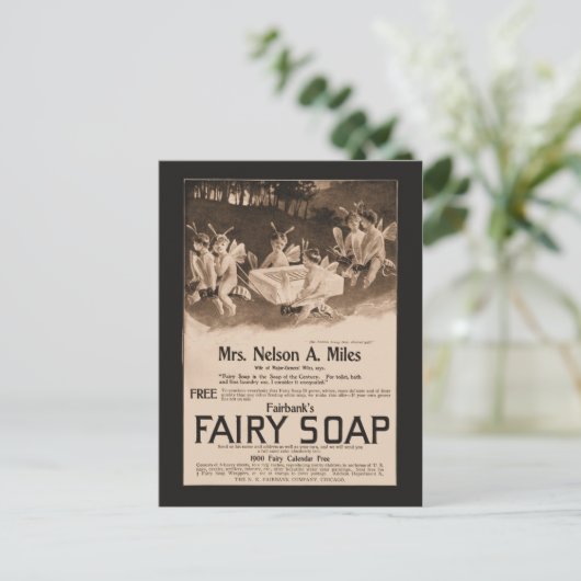 Feenhafte Seife Postkarte (Stehend Vorderseite)