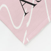 Feenhafte Silhouette, auf Rosa, personifizieren Fleecedecke (Ecke)