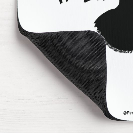 Feenhafte Silhouette-Pose 25 Mousepad (Ecke)