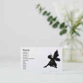 Feenhafte Silhouette-Pose 30 Visitenkarte (Stehend Vorderseite)