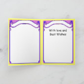 Feenhafte Spracheblase, Herbstfee Karte (Innenseite)