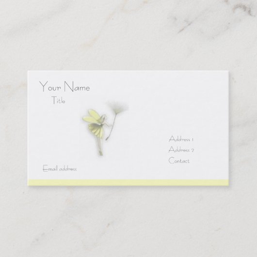 feenhafte Visitenkarte (Vorderseite)