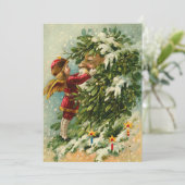 Feenhafte Weihnachtskarte Deutsch-Sankt Feiertagskarte (Stehend Vorderseite)