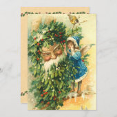 Feenhafte Weihnachtskarte Deutsch-Sankt Feiertagskarte (Vorne/Hinten)