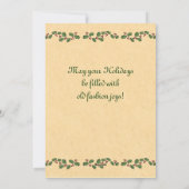 Feenhafte Weihnachtskarte Deutsch-Sankt Feiertagskarte (Rückseite)