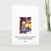 Feenhafte Weihnachtsszene, feenhafte haltene Feiertagskarte (Rückseite)