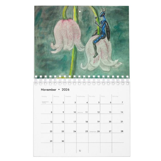Feenhafter Blumenkalender Kalender (Nov 2026)