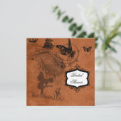 Feenhafter Garten-Wedding Brautparty-Einladung Einladung (Stehend Vorderseite)